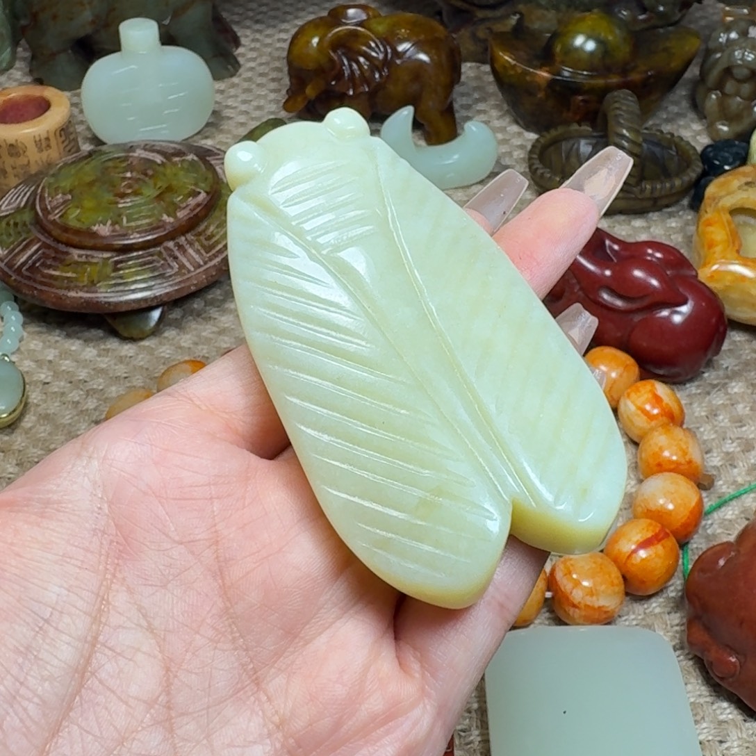 白玉菩提吊坠挂件