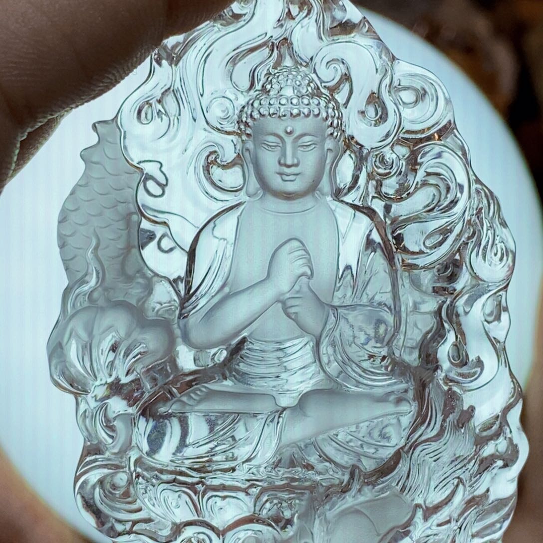 水晶颈饰未镶嵌小***哥吊坠