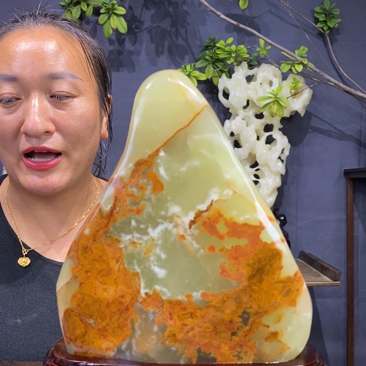 石材伊朗古青石摆件