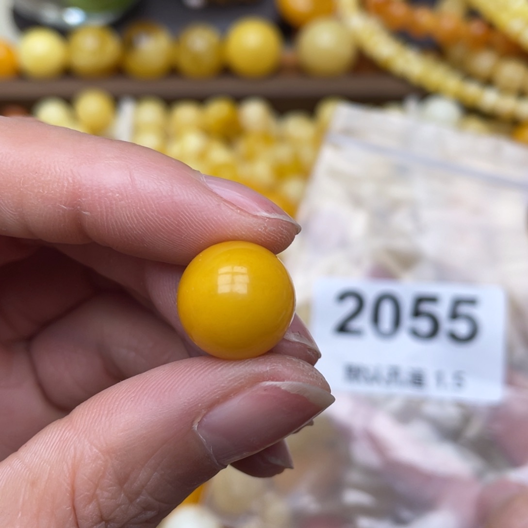 蜜蜡珠宝奇石未镶嵌微皮坑14