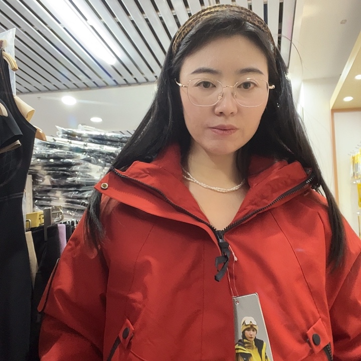 冲锋衣三合一110-145斤红色