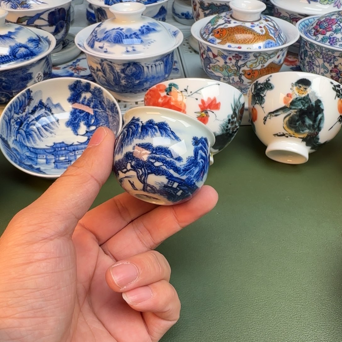 陶纯手工纯手绘茶具383