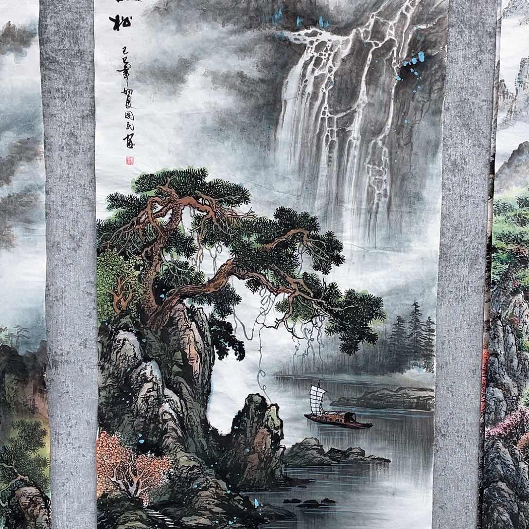 国画灵****味绘画作品周国民画芯