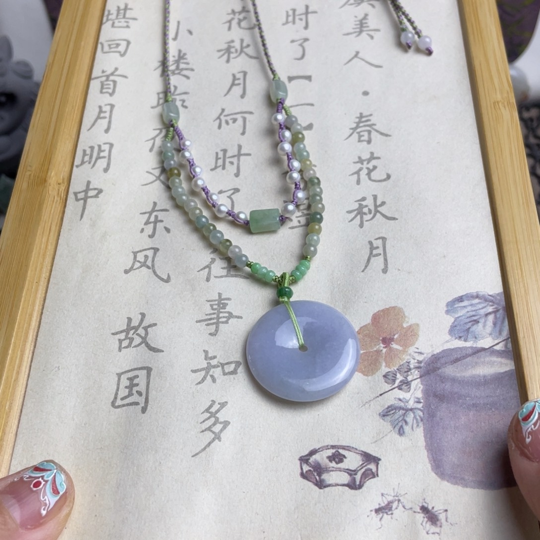 翡翠未镶嵌颈饰特价项链