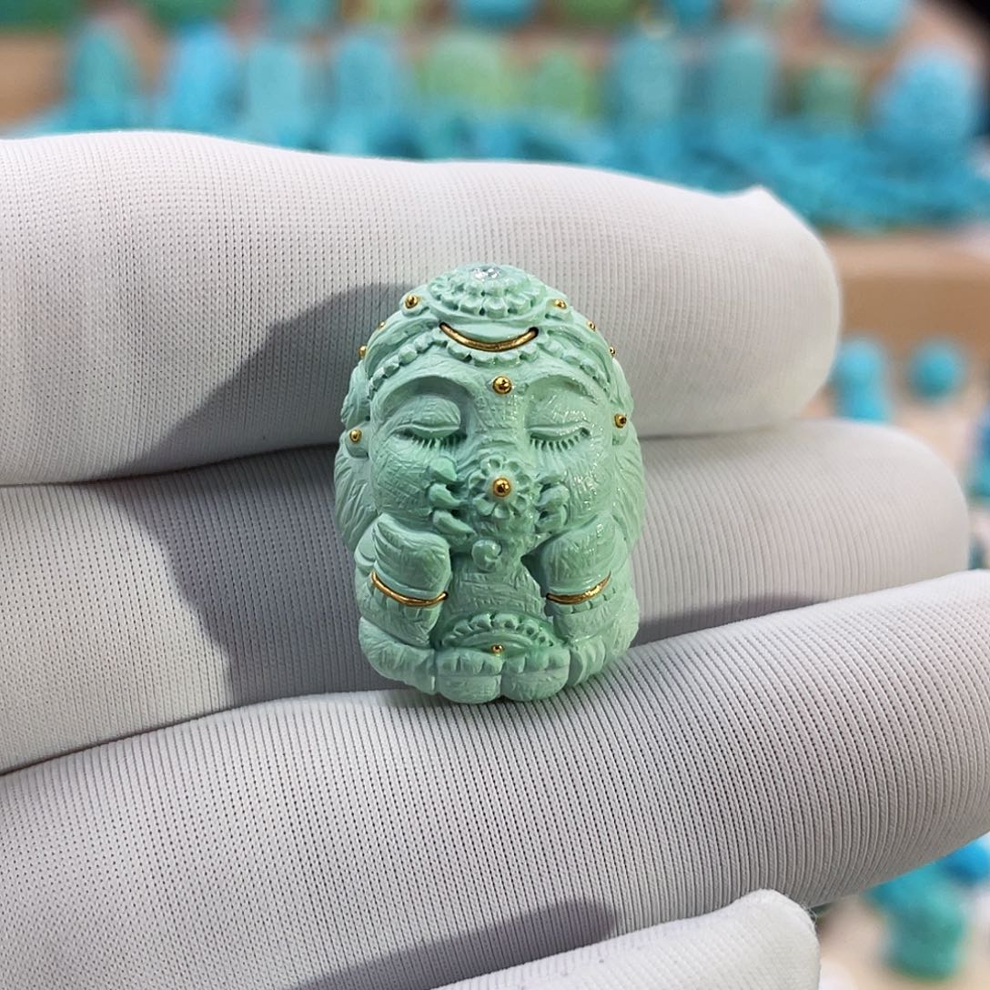 绿松石珠宝奇石未镶嵌