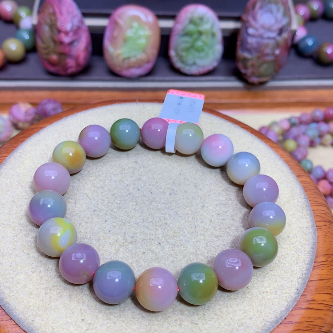 玛瑙手链未镶嵌盐源