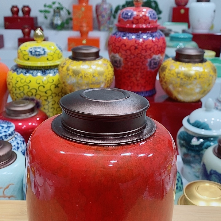 摆件陶瓷储存罐茶叶罐