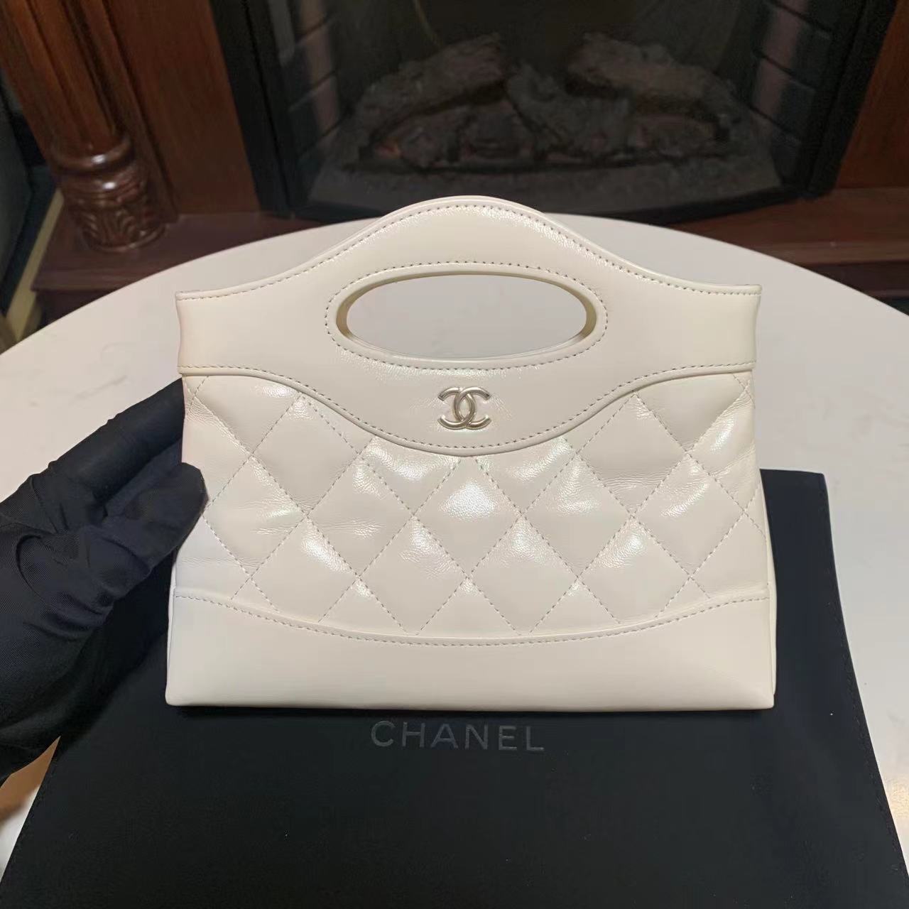 全新未使用 Chanel/香奈儿 Chanel/香奈儿 白色31bag斜挎包jm4653