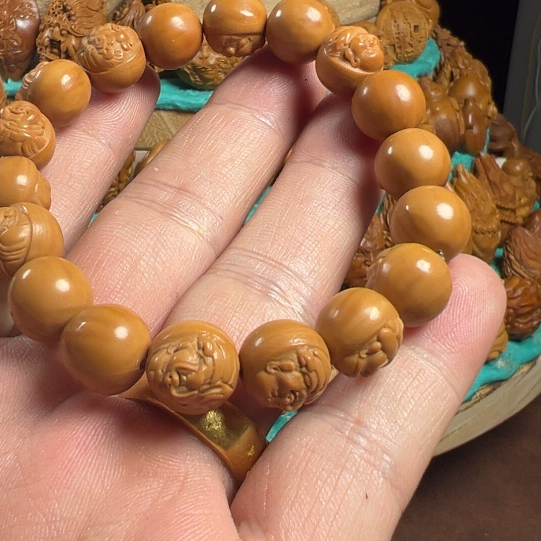 橄榄核手串/手链猴头财神弥勒