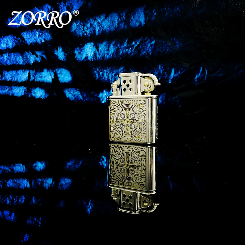 ZORRO典藏版老式怀旧康斯坦丁老九门火机煤油燃料打火机