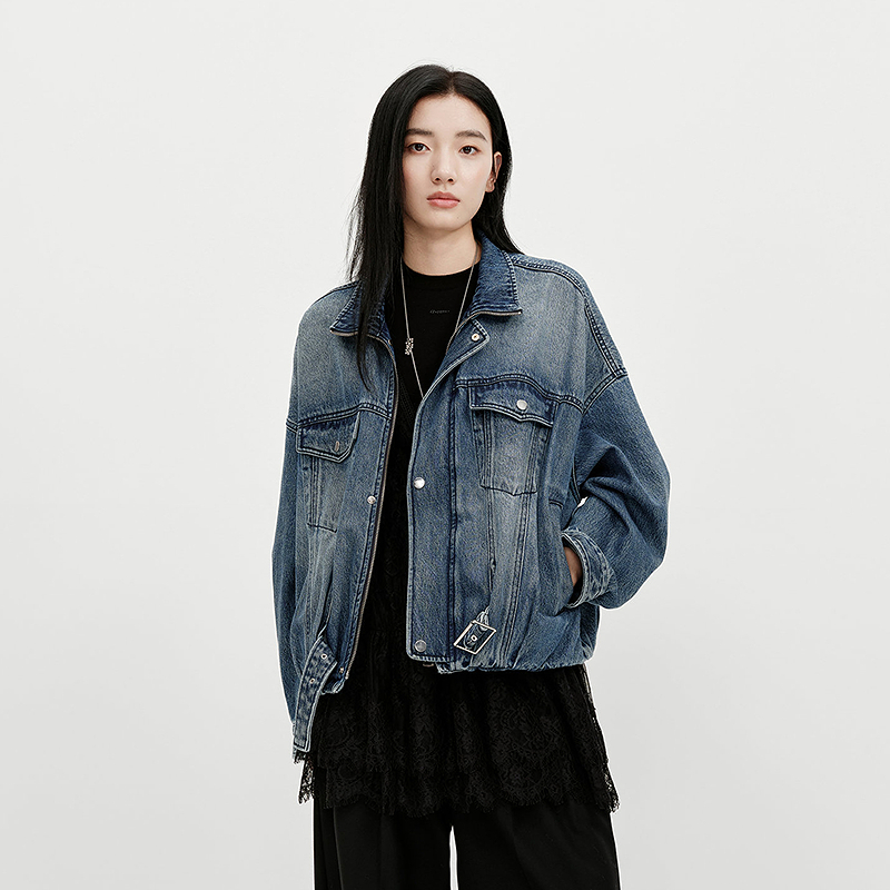 【商场同款】HPLY荷比俪2026春棉两件套牛仔棉衣外套HYG11570015