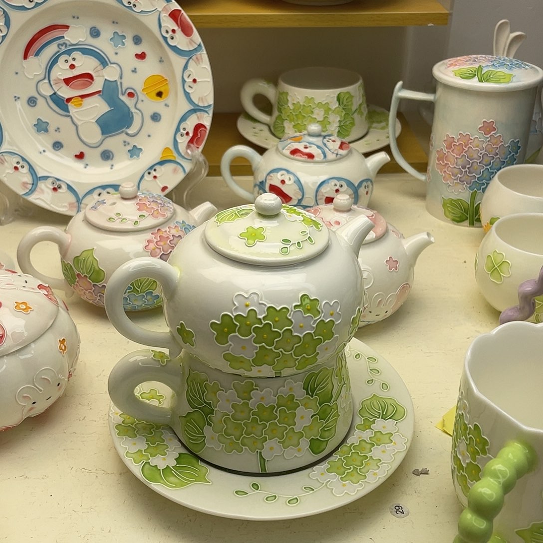 茶***澄手绘手工制作陶瓷6级65