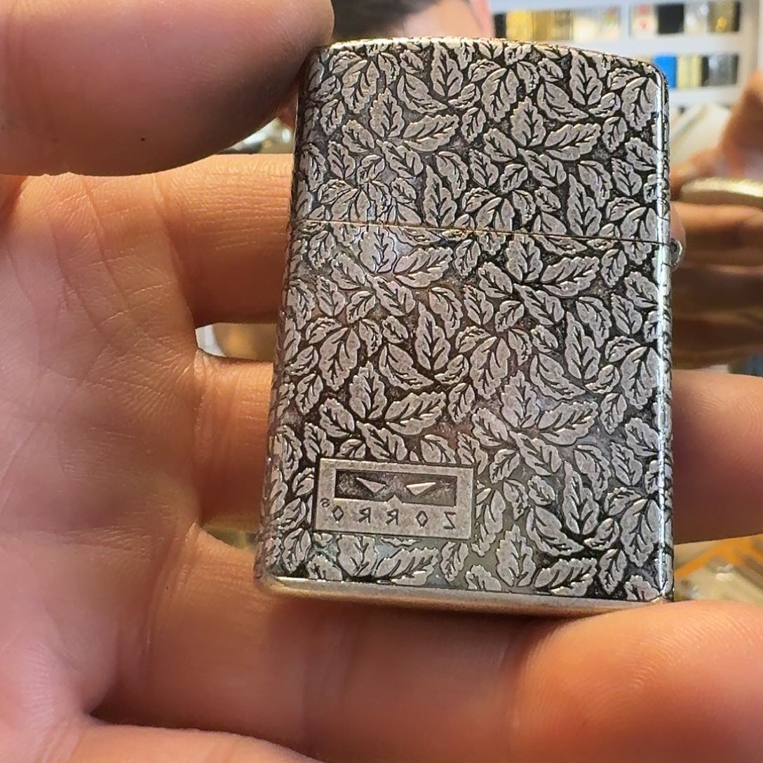 佐罗二代古银叶子煤油打火机