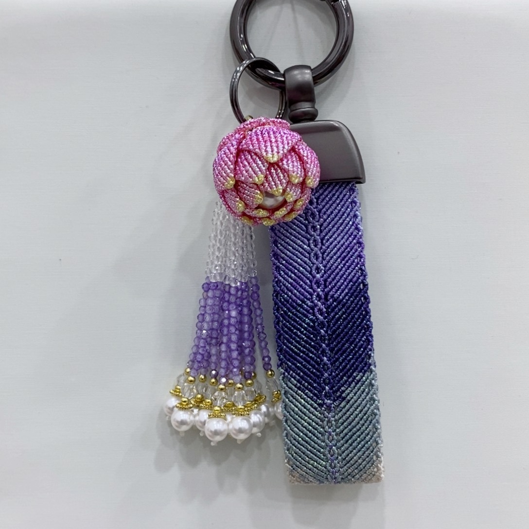 好运连连钥匙挂件手工编绳