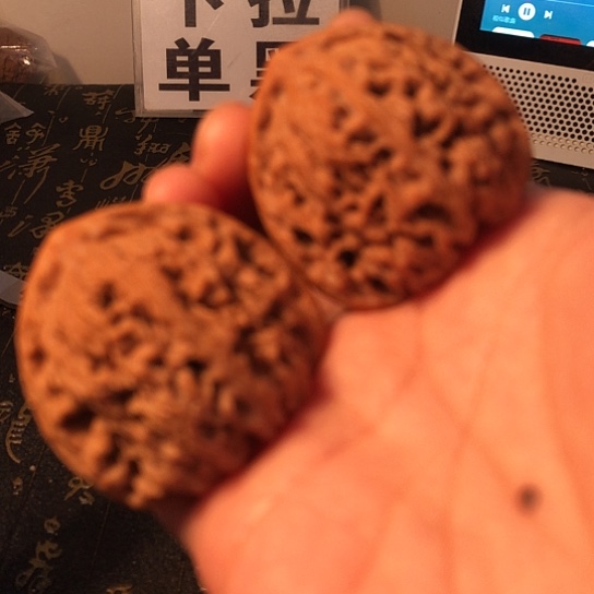 把件文玩核桃三角疆43mm