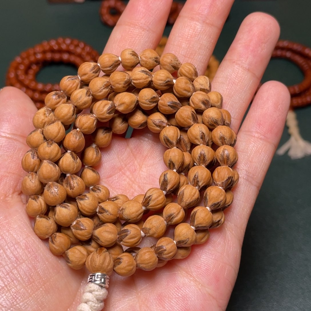 吊坠柏香籽/百香籽红芽莲花长串