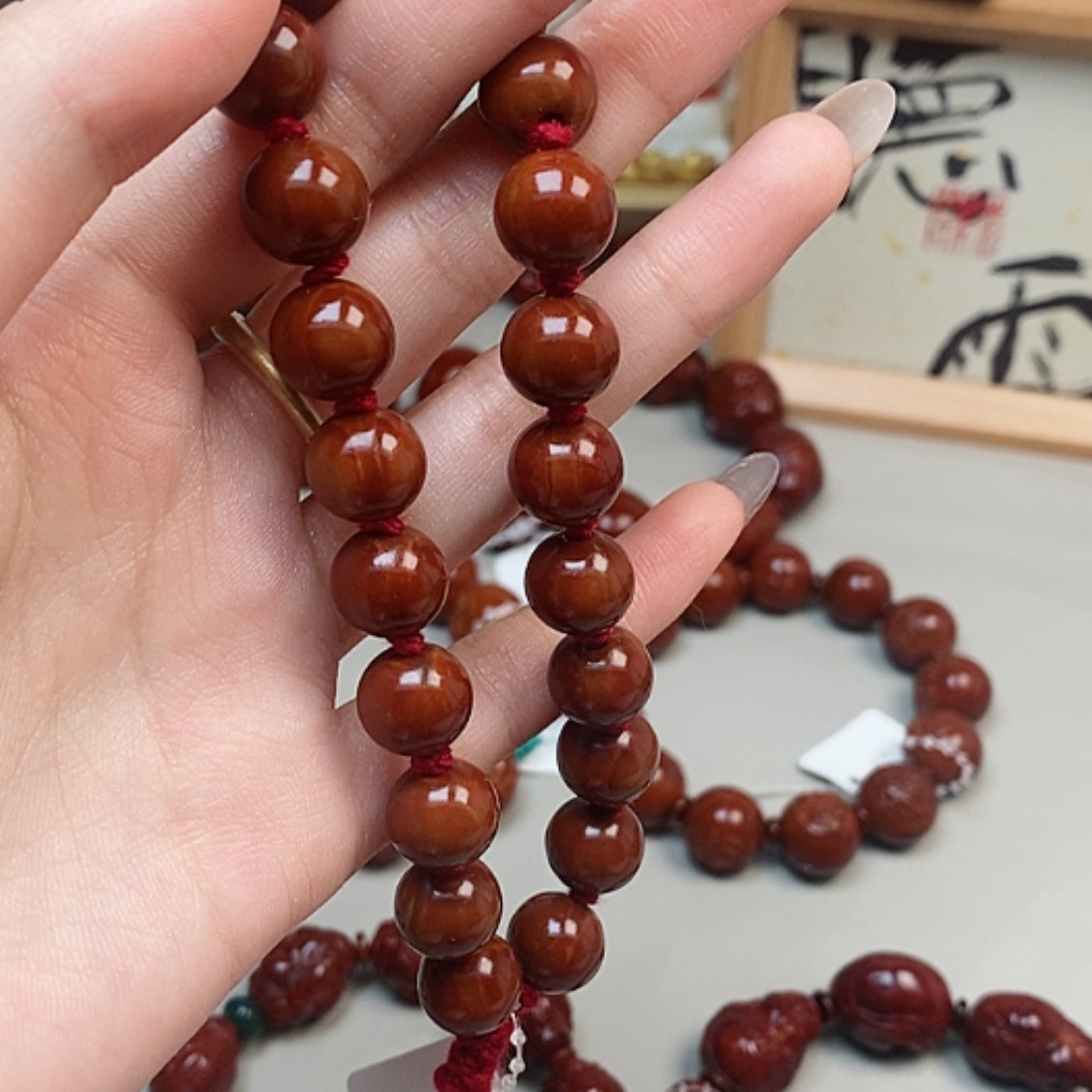 【闪购商品】橄榄核吊坠蓝*橄榄，