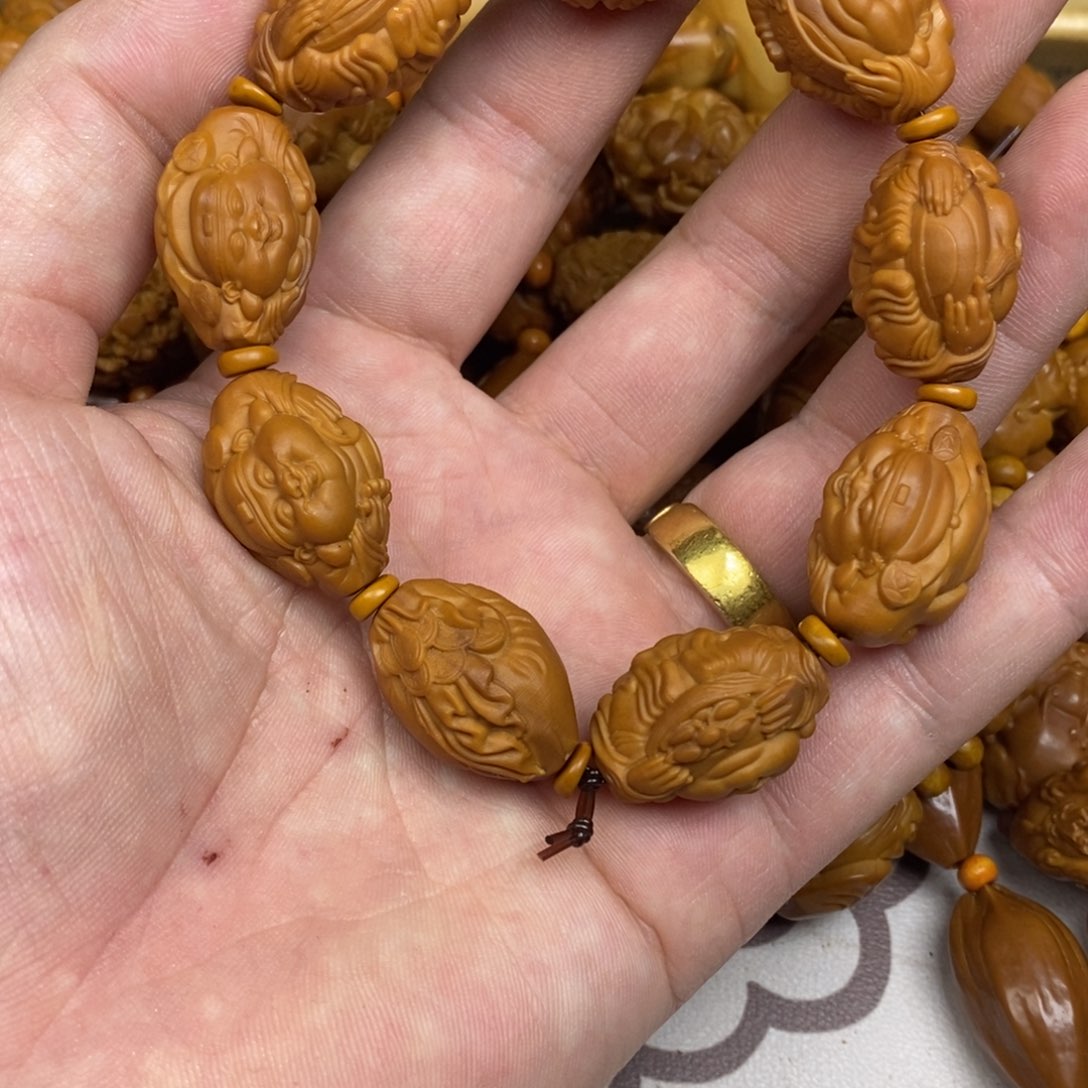 橄榄核手串/手链橄榄核橄榄核雕刻强