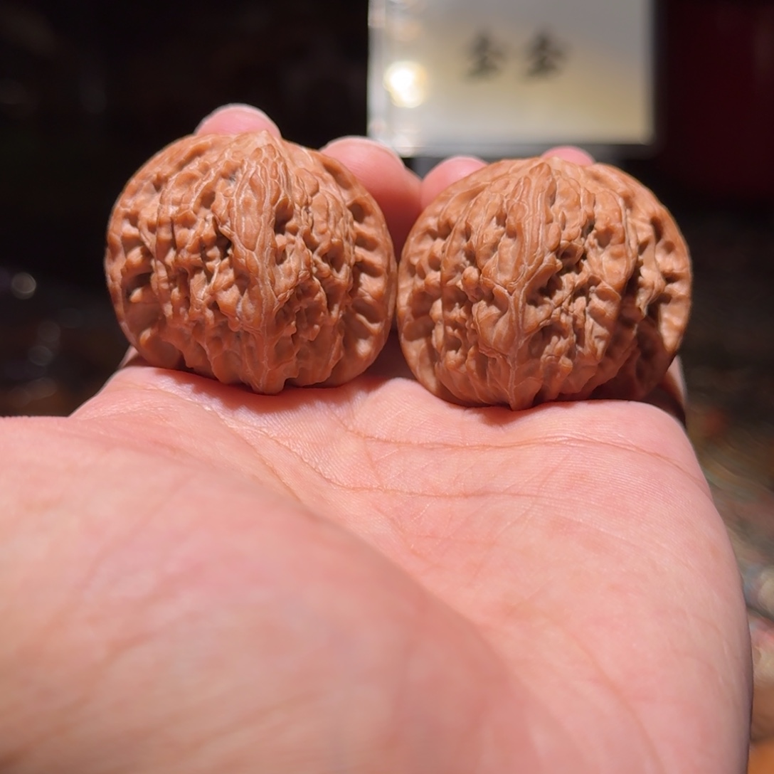 把件核桃1257磨盘，尺寸40