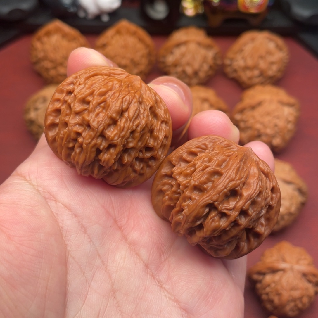 文玩核桃把件全品无修37山地磨盘