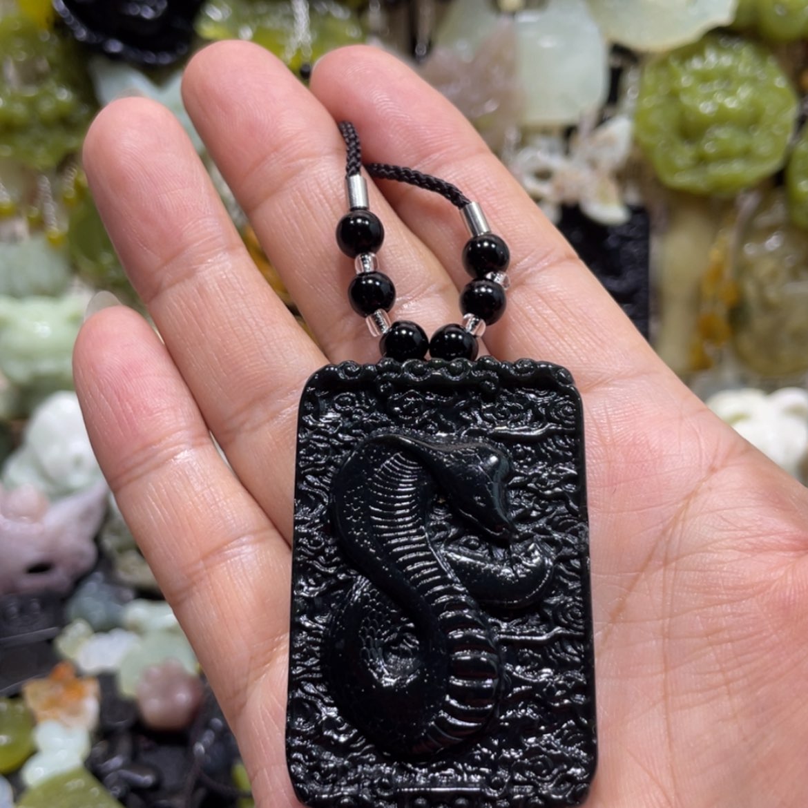 【闪购商品】岫玉颈饰未镶嵌2吊坠