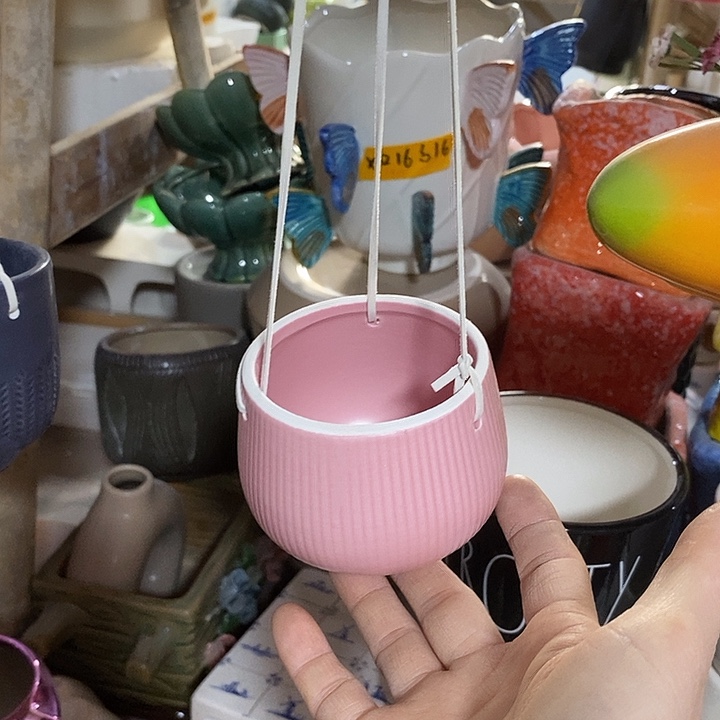 摆件陶陶盆有孔 瑕疵针孔漏釉介意勿拍外口 7外高6.5