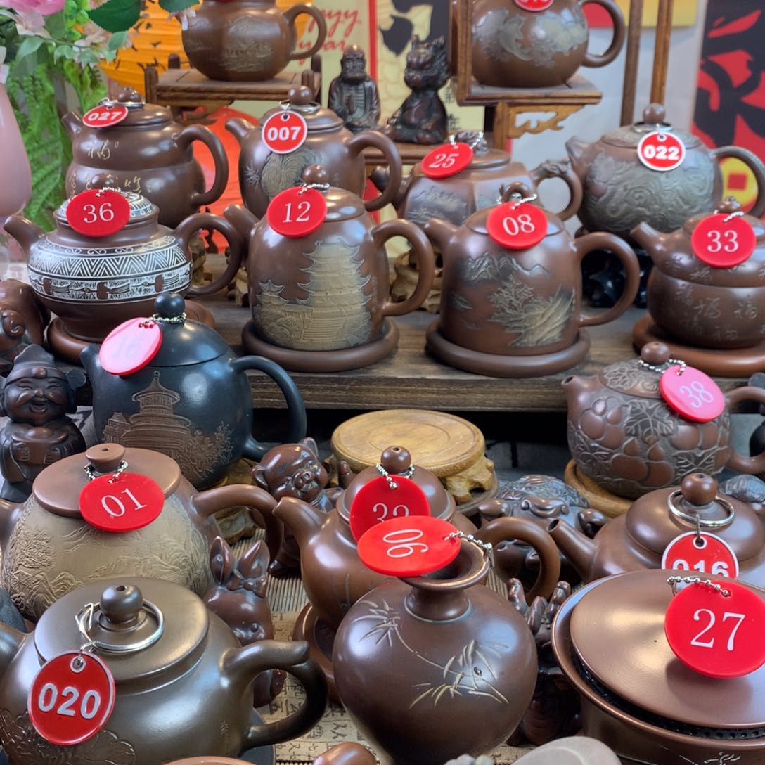 飘***7坭兴陶手工雕刻柴烧