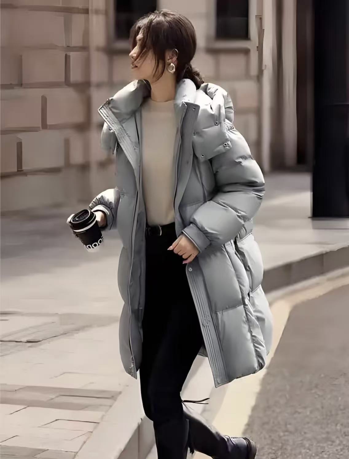 A1气质女装羽绒服25年时尚新款中长款外套（非直播勿拍不发货）