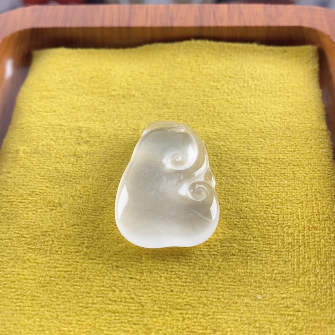 石英质玉天然玉石如意未镶嵌