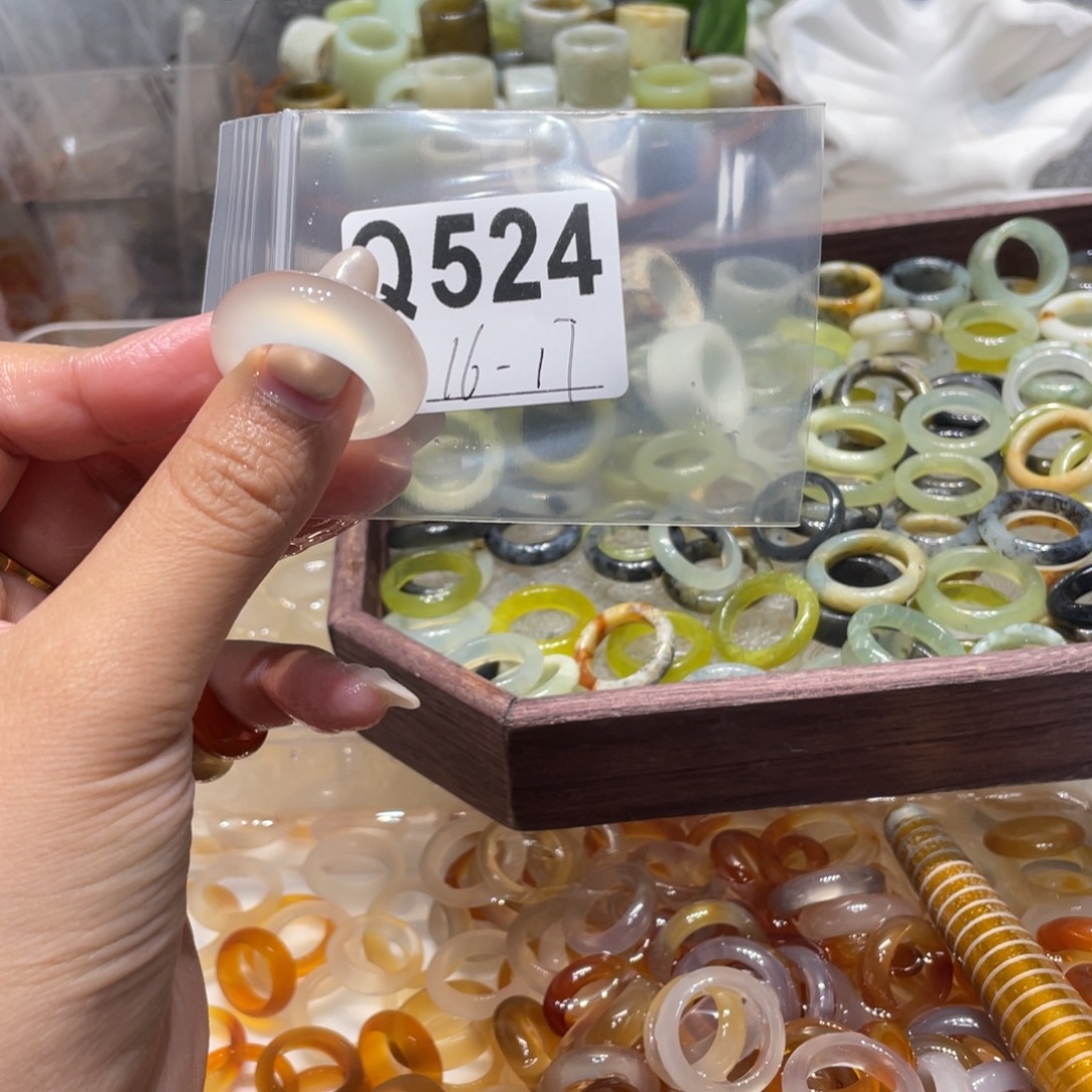 玛瑙/玉髓未镶嵌戒指524