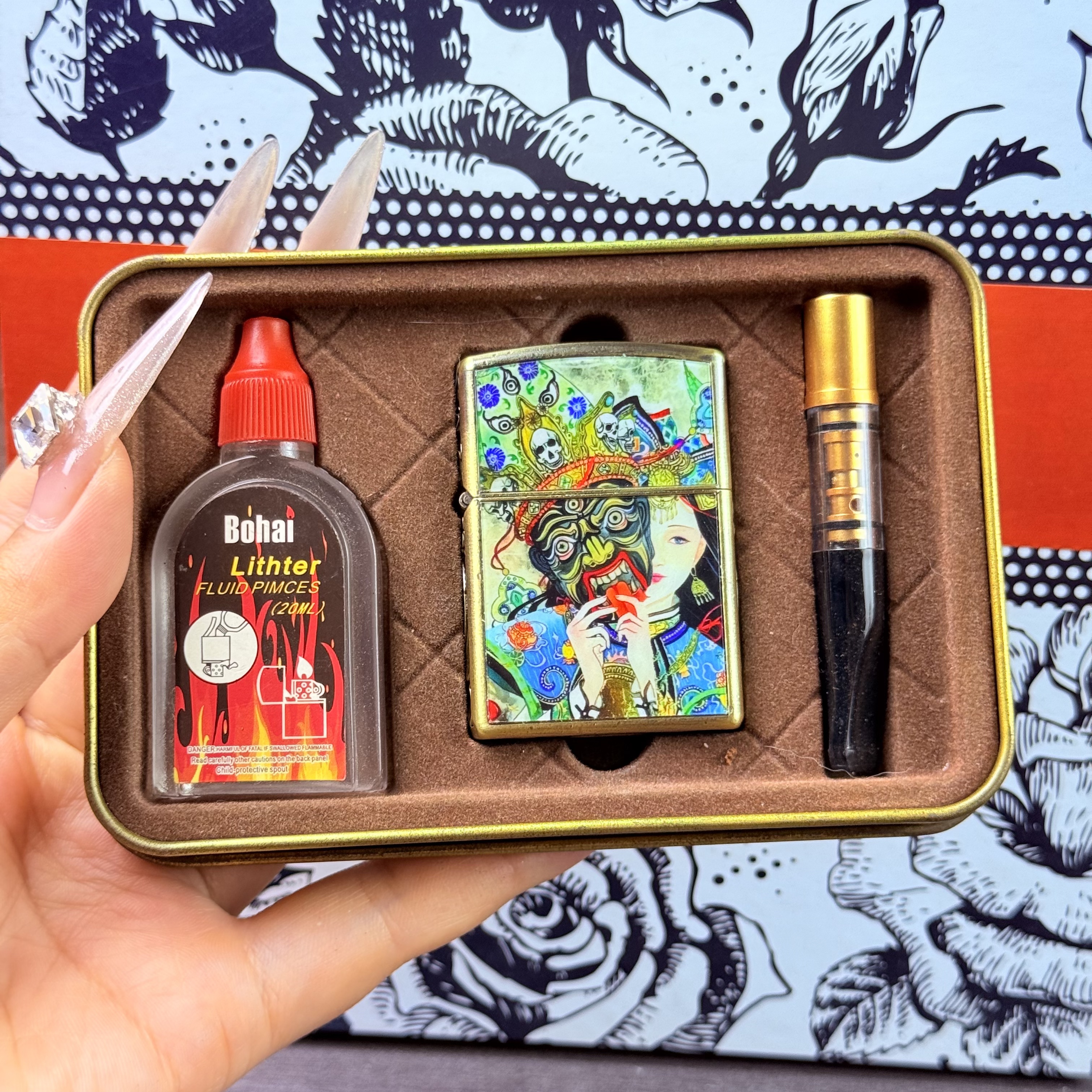 扎基拉姆女财神复古个性防风煤油打火机适合作为礼物