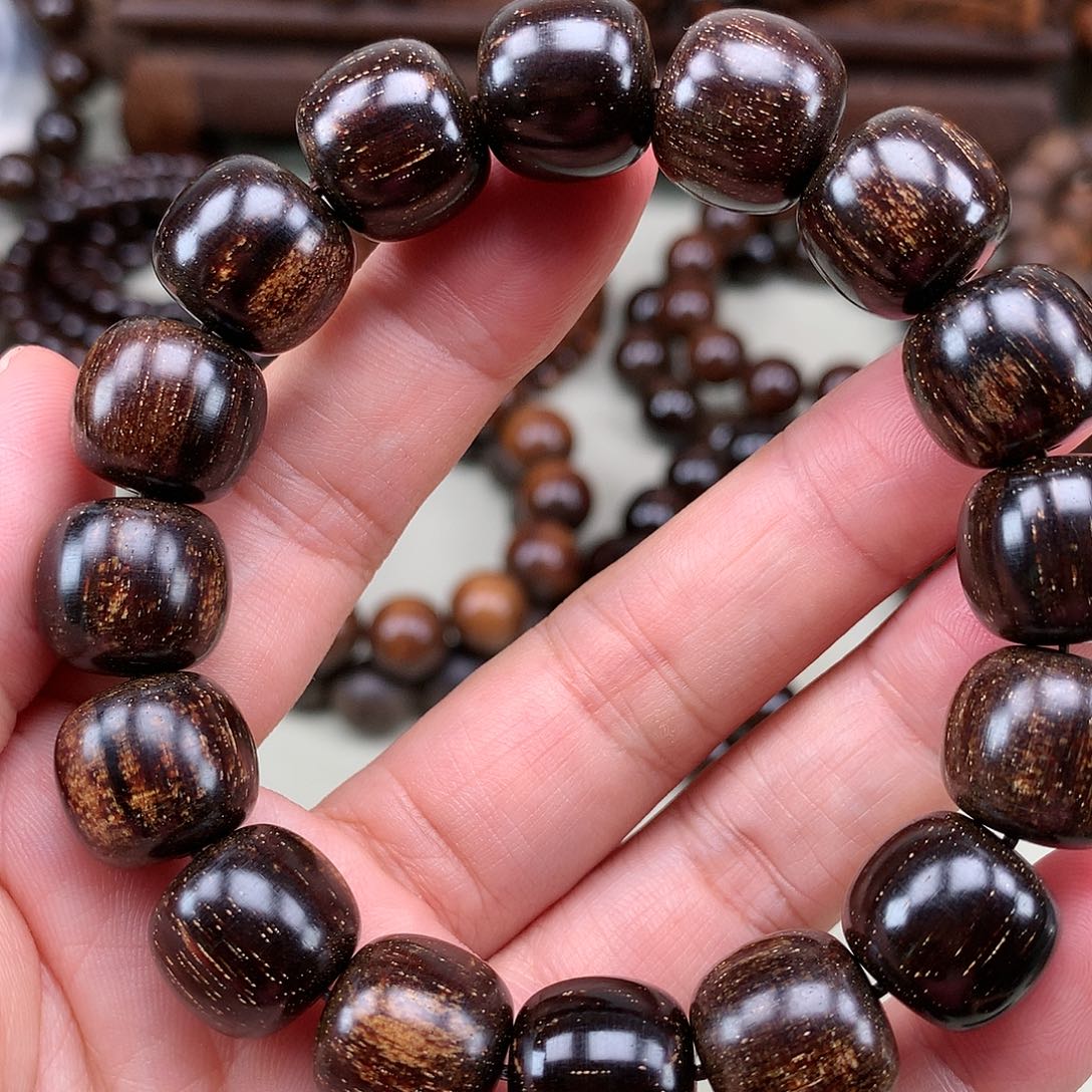 【闪购商品】贡木其他巴贡黑油虎珀金丝十龙鳞底13*14