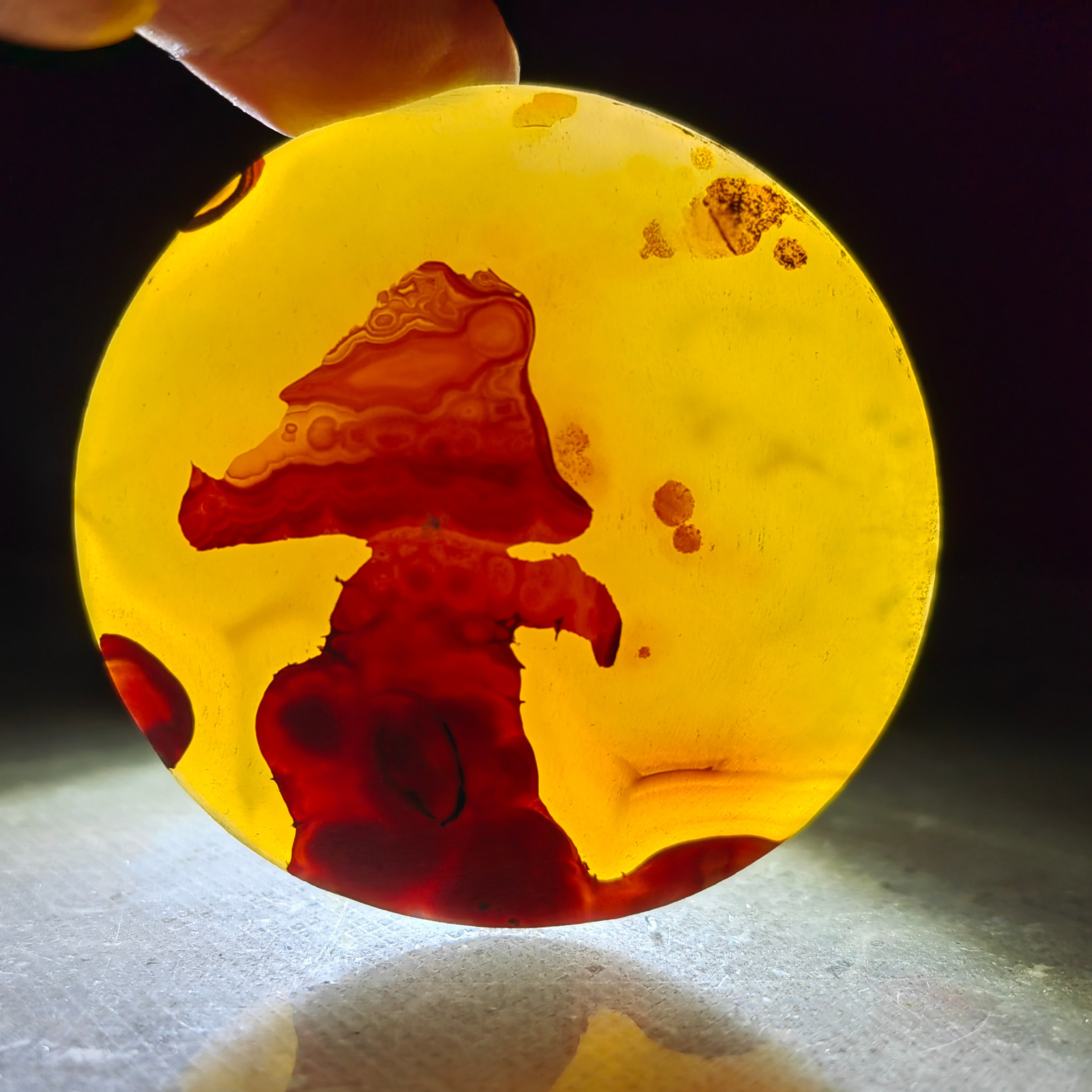 巴西海洋玉髓玛瑙草花象形纯天然吊坠风景男女水滴挂件山水意境画