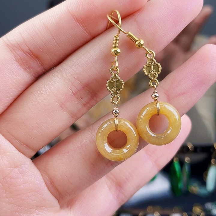 翡翠耳饰未镶嵌饰品