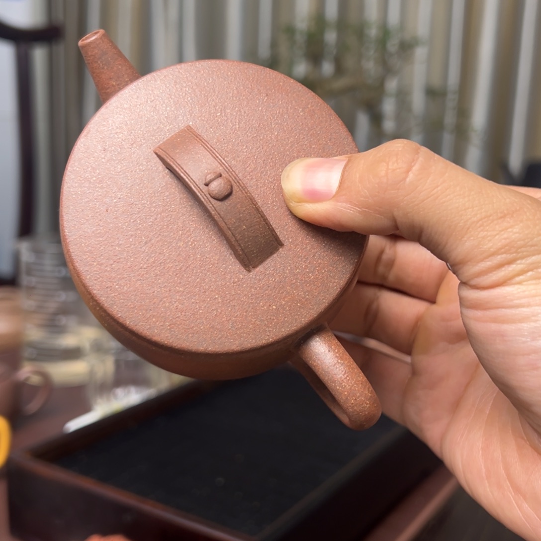 茶壶紫砂桃花泥汉瓦