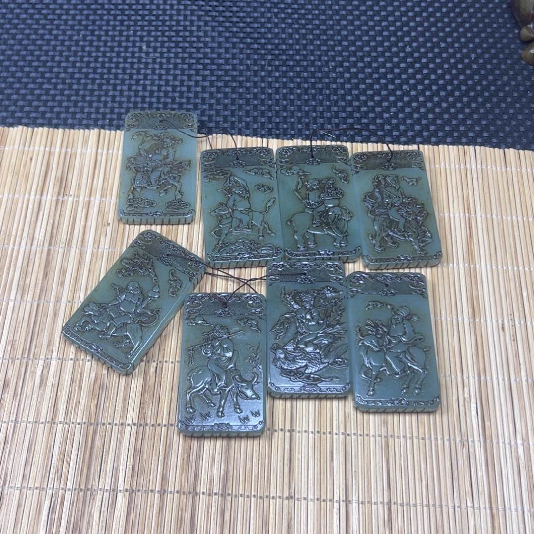 和田玉未镶嵌挂件