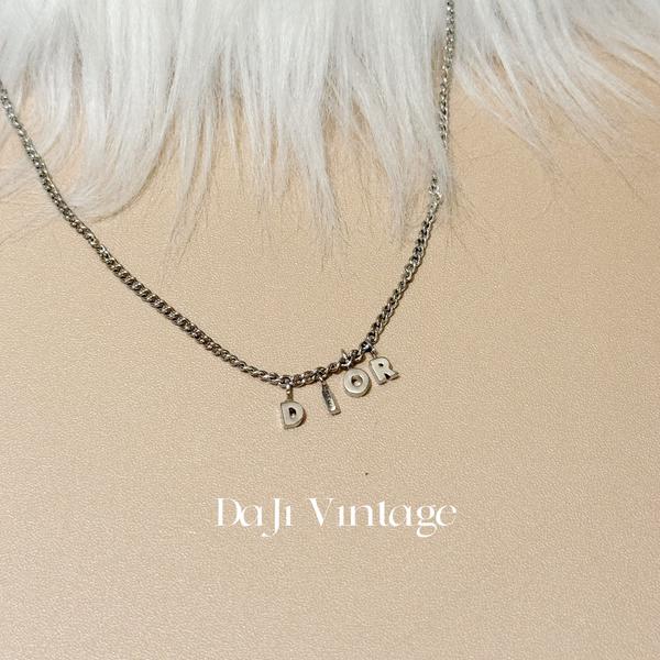 大吉中古/Dior迪奥银色字母项链
