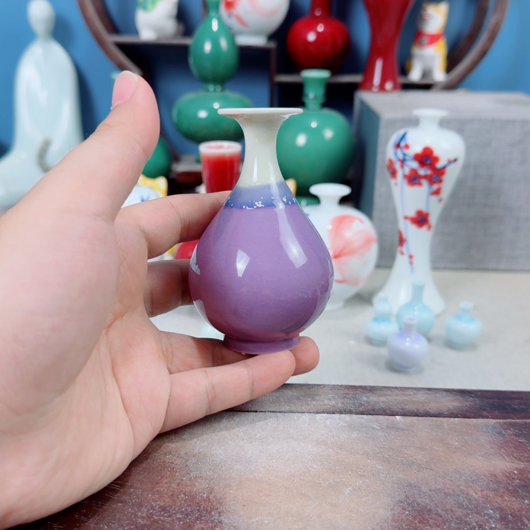 陶瓷手工小花器摆件
