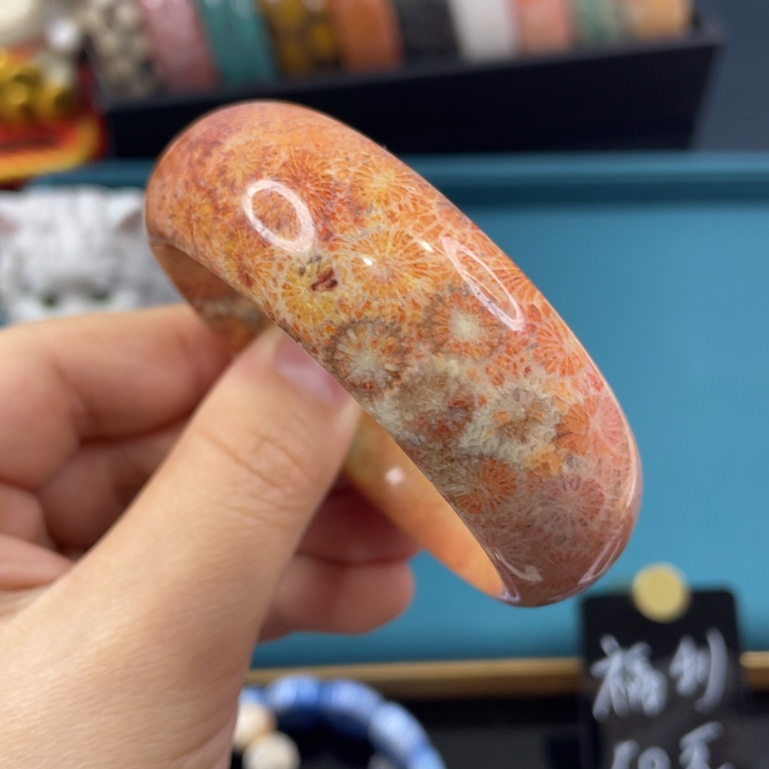 未镶嵌手镯硅化玉