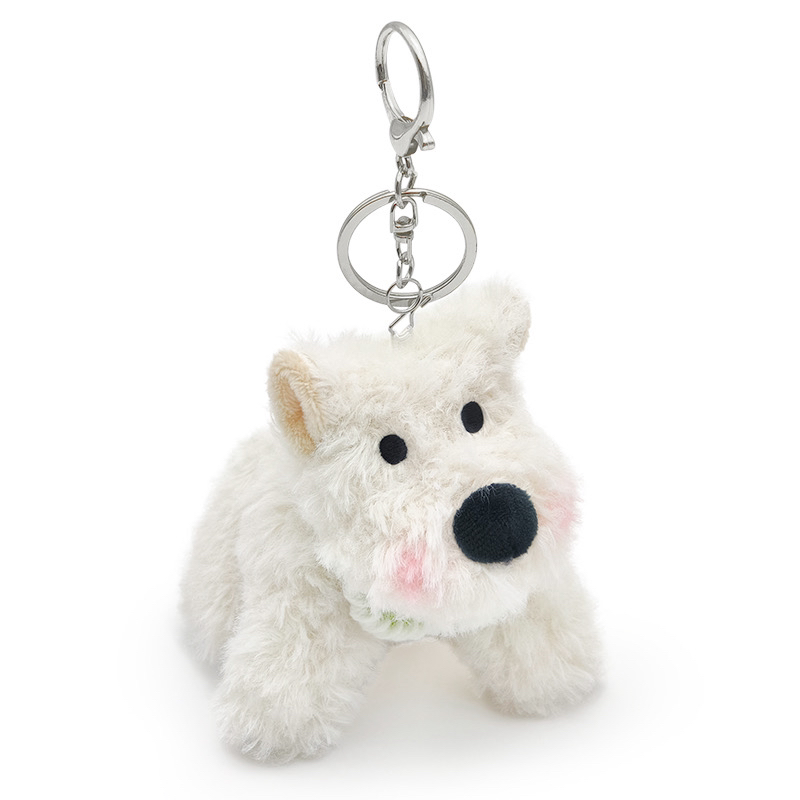 仿真可爱西高地挂件毛绒挂件钥匙宝宝手机挂