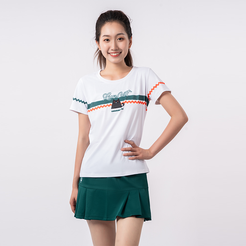 夏季艾特V羽毛球大赛服冰丝速干透气男女比赛服队服运动短袖T恤