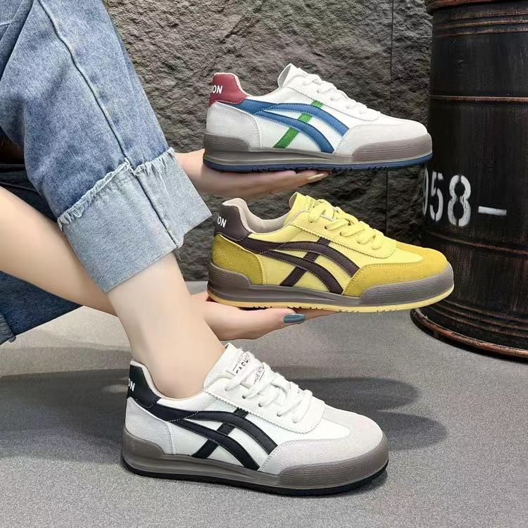 阿甘鞋运动休闲鞋深口圆头小白鞋时尚休闲鞋女鞋时尚百搭德训鞋