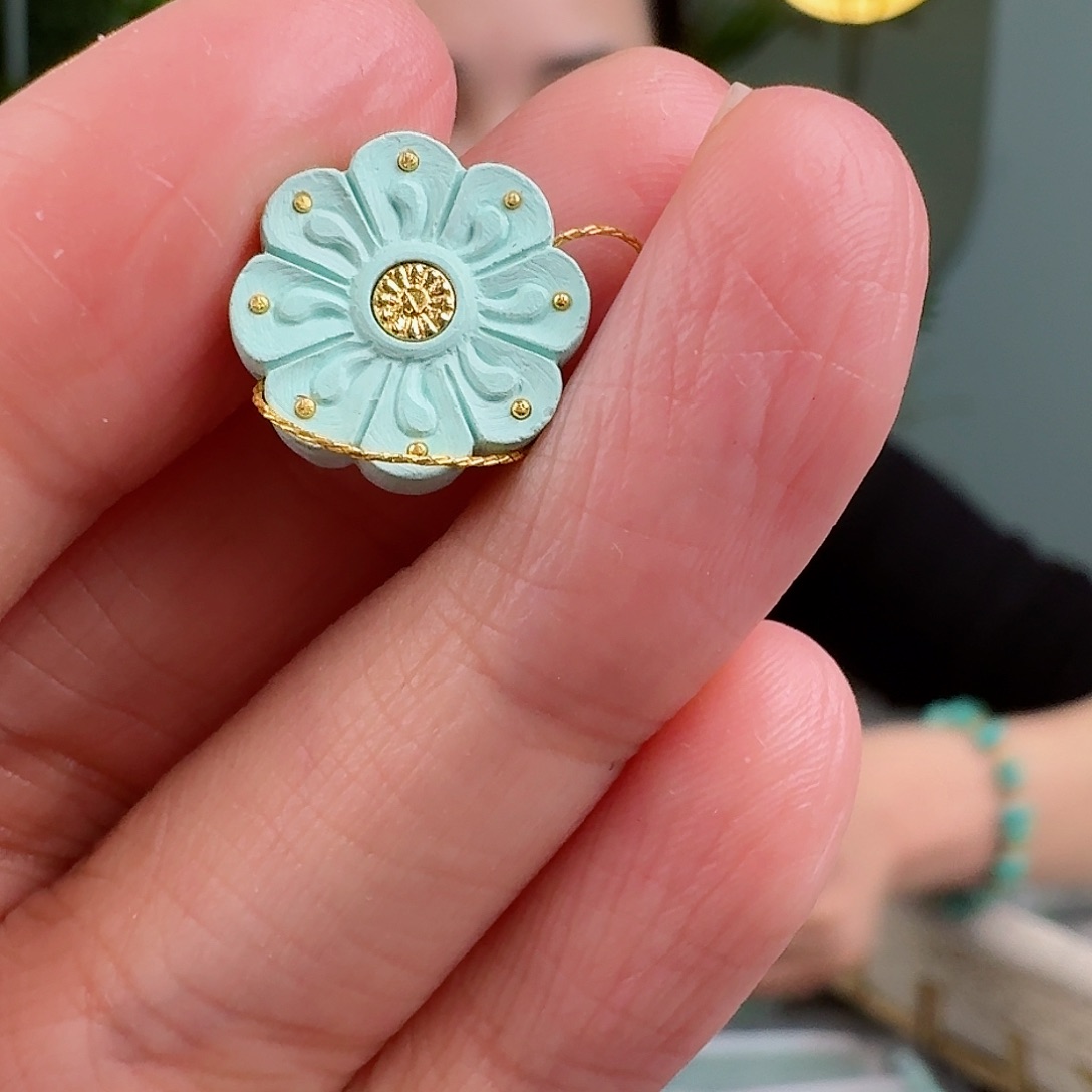 绿松石珠宝奇石未镶嵌浅**然