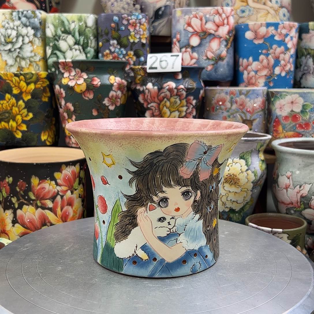 景德镇陶瓷花盆景德镇陶瓷hua p