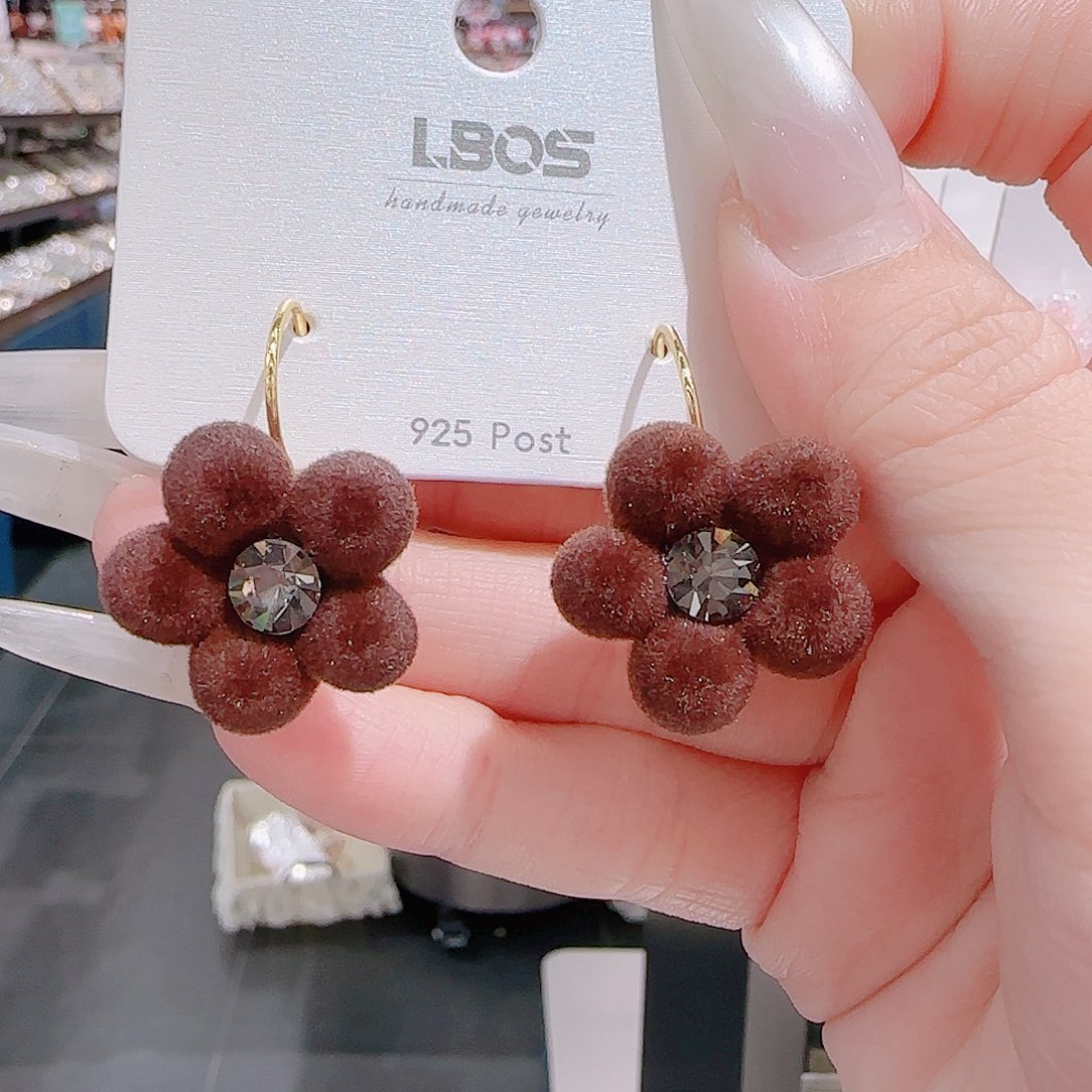 锆石铜合金925银耳环