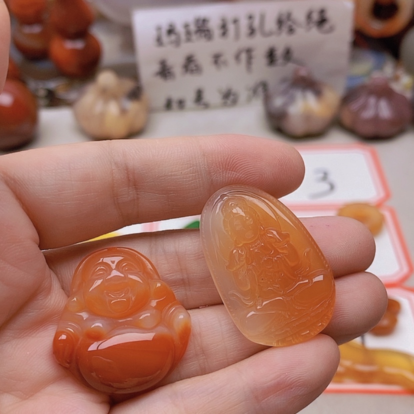 【闪购商品】未镶嵌玛瑙/玉髓珠宝半成品铭**乐