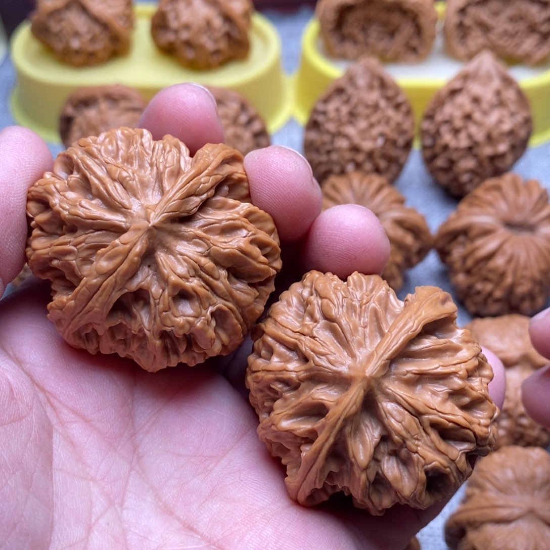 文玩核桃把件44肉球苹果园