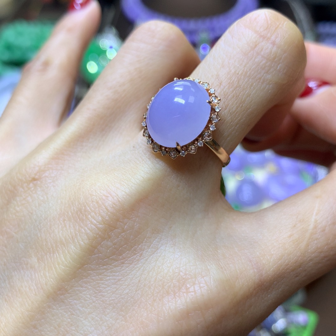 【闪购商品】翡翠颈饰18K金镶嵌翡翠