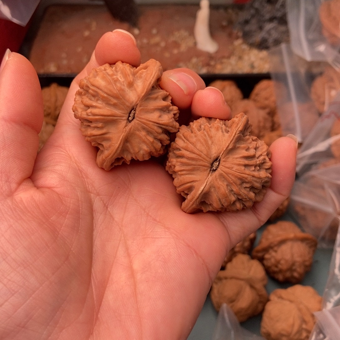 文玩核桃吊坠红豆32