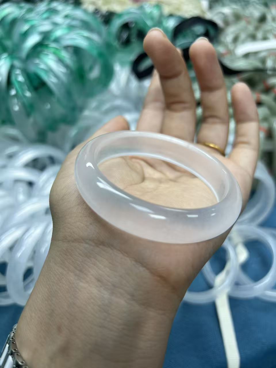 【假一赔三】保真宝石光正宽手镯条宽约1.3厘米多样性发一